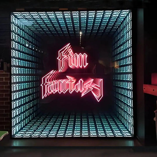 3D Infinity Name Sign - LED Light Up Mirror Box, Custom Neon Wall Decor for Wedding, Anniversary, Birthday, Housewarming Gift