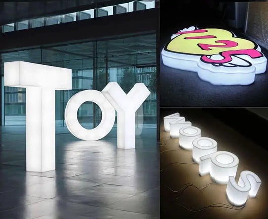 3D LED acrylic signage for business logos