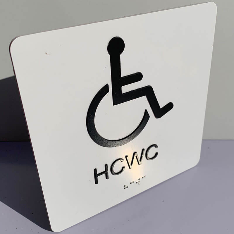 ADA Signs Custom ADA Braille Signs Tactile Interior Signage Acrylic braille signs for accessibility