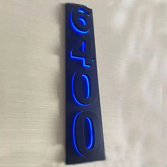 Backlit house number kit