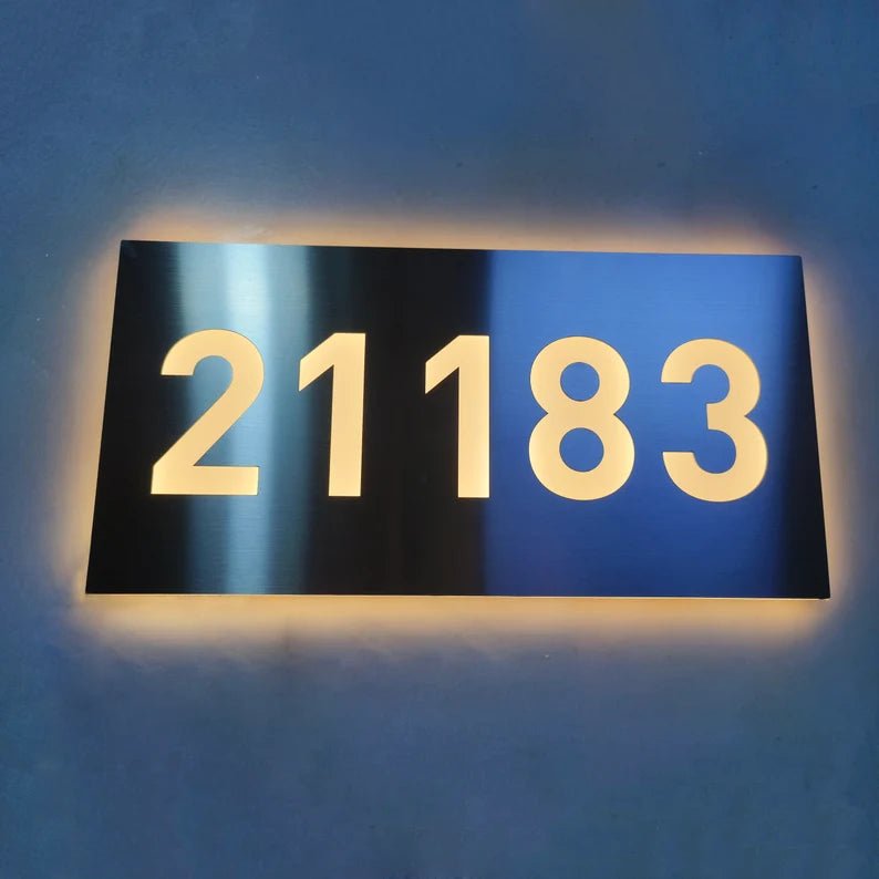 Backlit House Number Led Bright Address Numbers