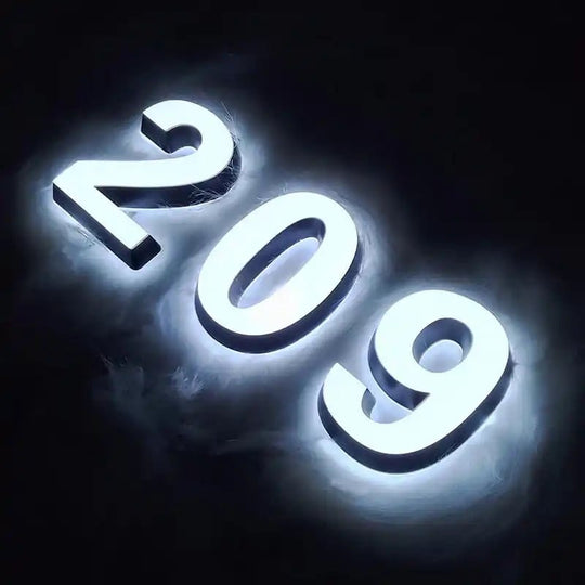 solar house number signs light up address numbers backlit house numbers light up address signs