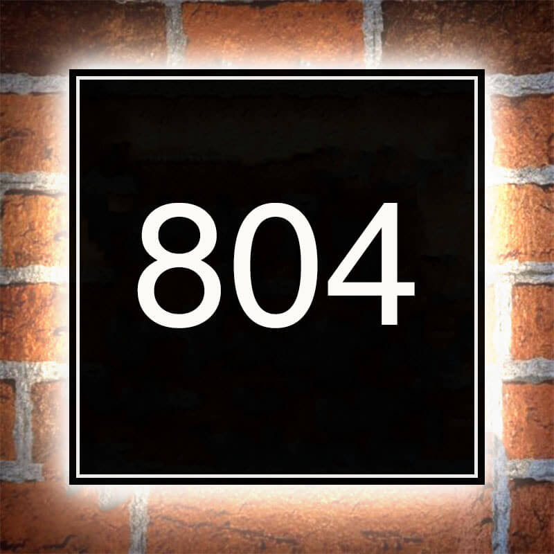 Bright LED Light Box Design Building Address Numbers with LED Lights
