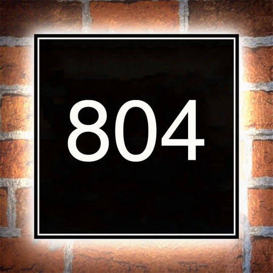 Bright LED Light Box Design Building Address Numbers with LED Lights