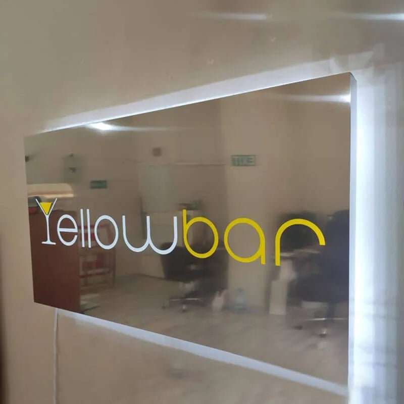 Contemporary 3D Light Box - Stainless Steel Blade Cubic LED Sign, Metal Wall Art for Modern Home, Bar, Wedding Gift