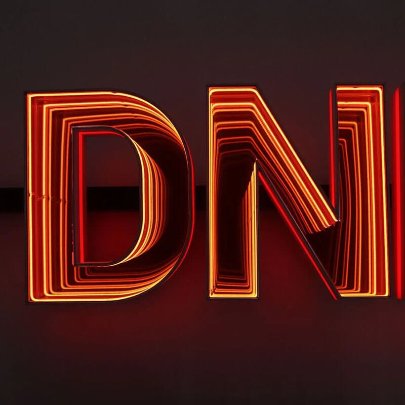Custom 3D Infinity Mirror Sign