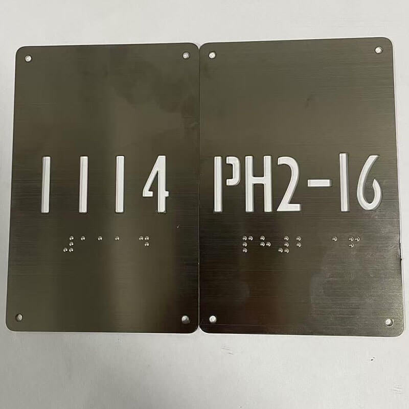 Custom Braille Signs Braille logo signs for businesses