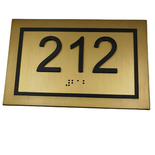 Custom Braille Signs  Stainless steel braille door signs for blind accessibility