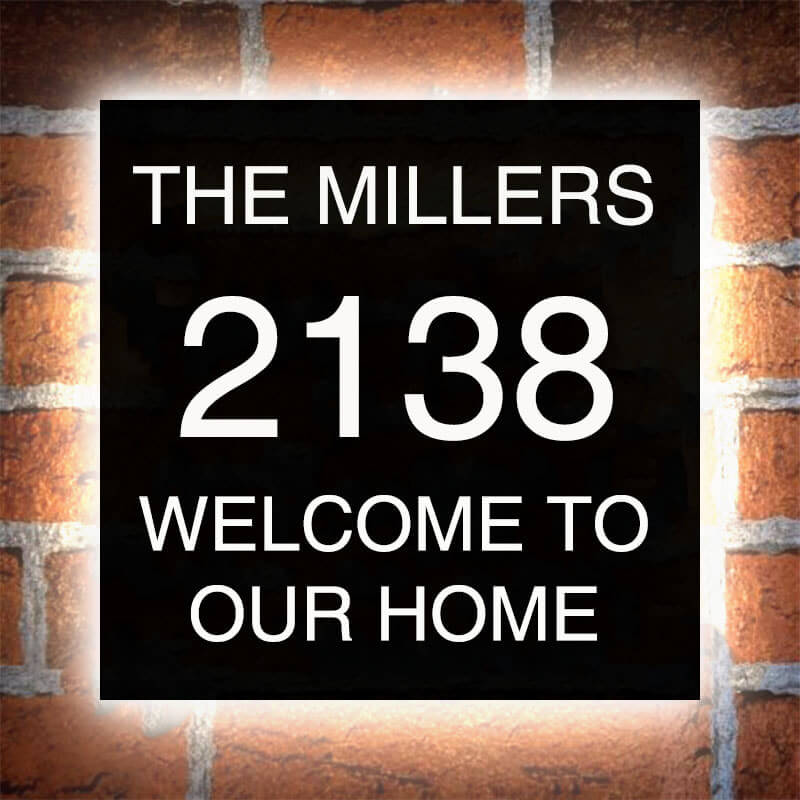 Custom LED Address Plaque LED Address Plaque low voltage 12V DC