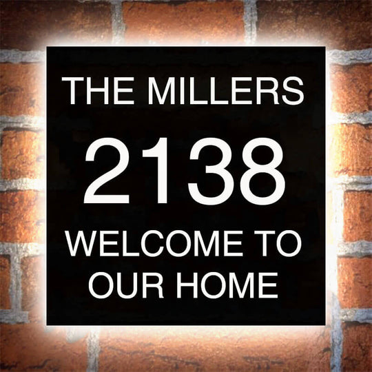 Custom LED Address Plaque LED Address Plaque low voltage 12V DC