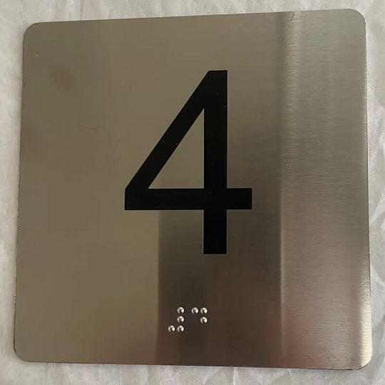 Custom Tactile Braille ADA Signs Braille nameplate for blind individuals