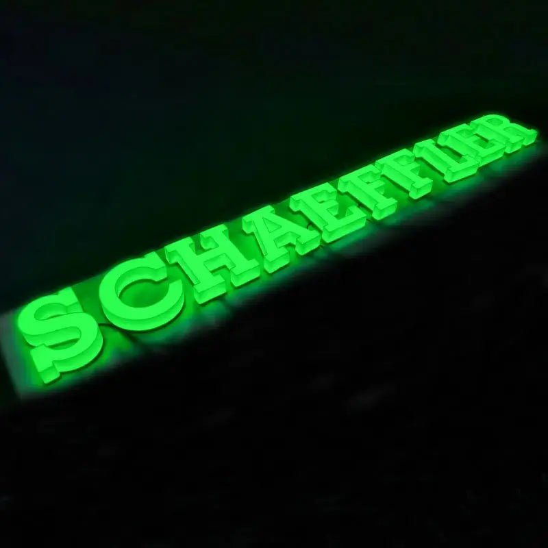Custom 3D acrylic letters with LED lighting