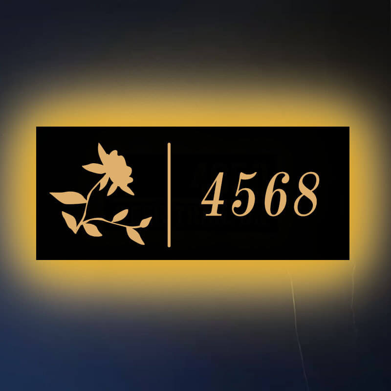 lst.placeeeee様確認用 Modern LED House Number Plaque - Custom Address Sign