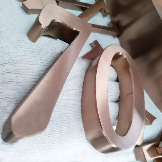 polished brass numbers