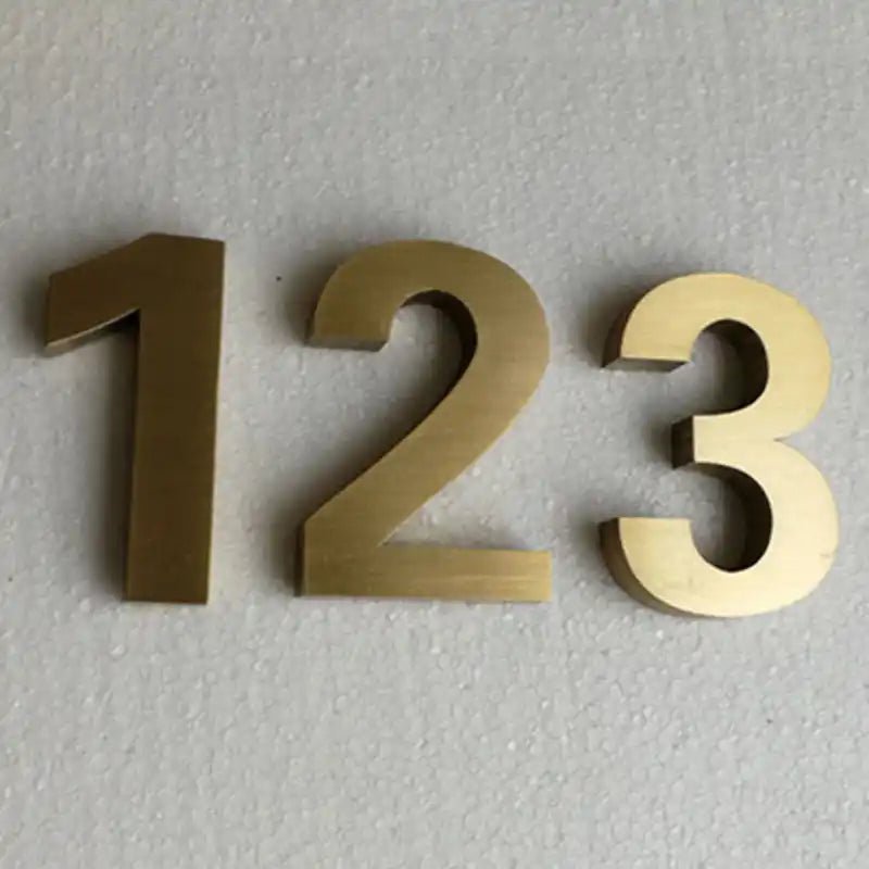 stainless house numbers modern