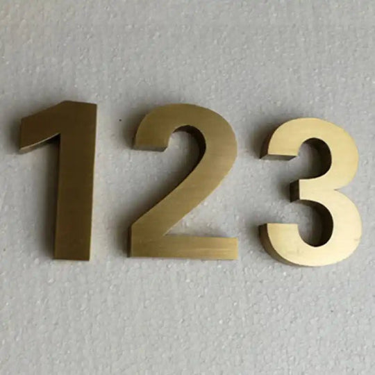 stainless house numbers modern