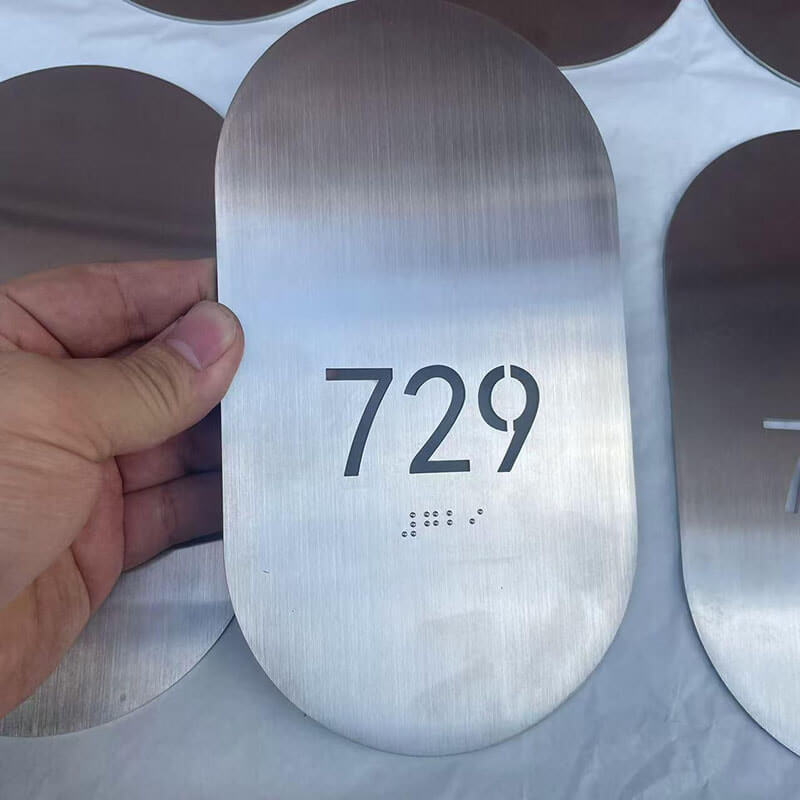 Customized braille signs for hotels and businesses High Quality Custom Braille Sign
