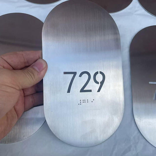 Customized braille signs for hotels and businesses High Quality Custom Braille Sign