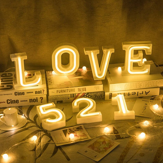outdoor LED neon letters signs for storefronts