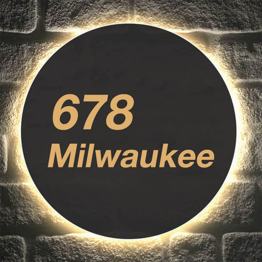 DIY Light Up House Numbers reative Home Address Sign unique DIY house number sign using backlit LED numbers
