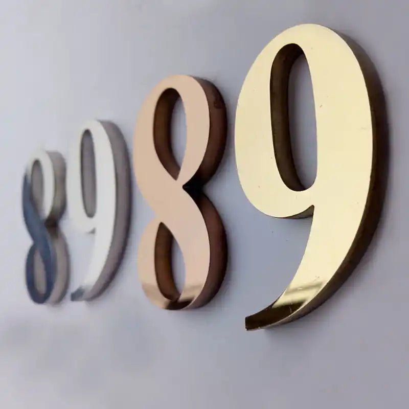 custom metal house numbers