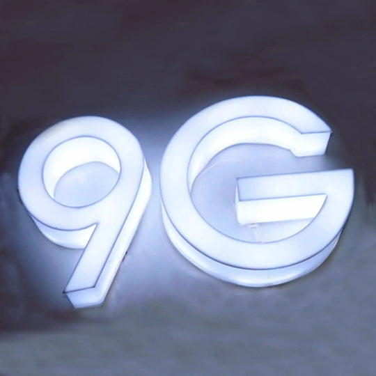 Double-sided acrylic illuminated letters
