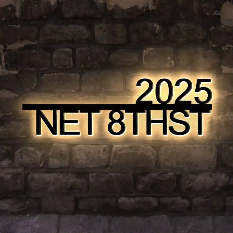 Fence Post LED House Sign – Waterproof & Long-Lasting