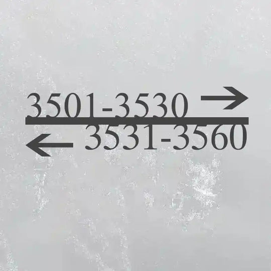 oversized metal address numbers 10 inch high visibility