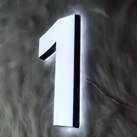 backlit house numbers lighted address numbers light up address signs for cozy exteriors