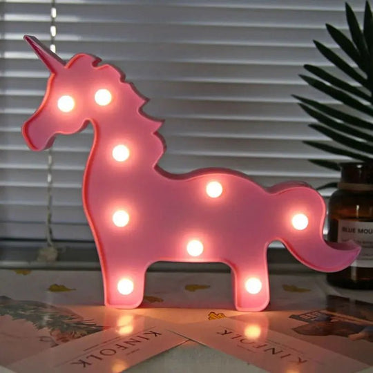Glow-in-the-dark marquee letters for kids' room