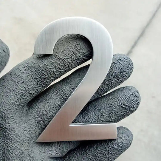 Stainless steel address signs