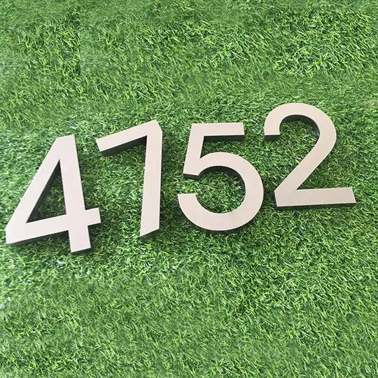 hanging metal address signs