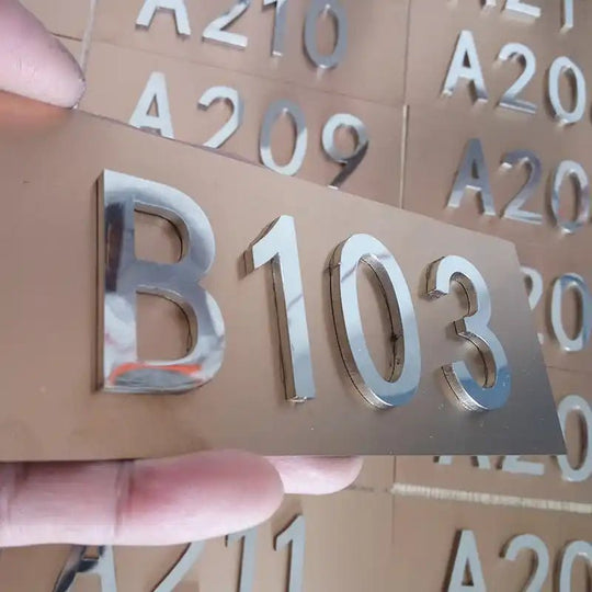 metal home address signs