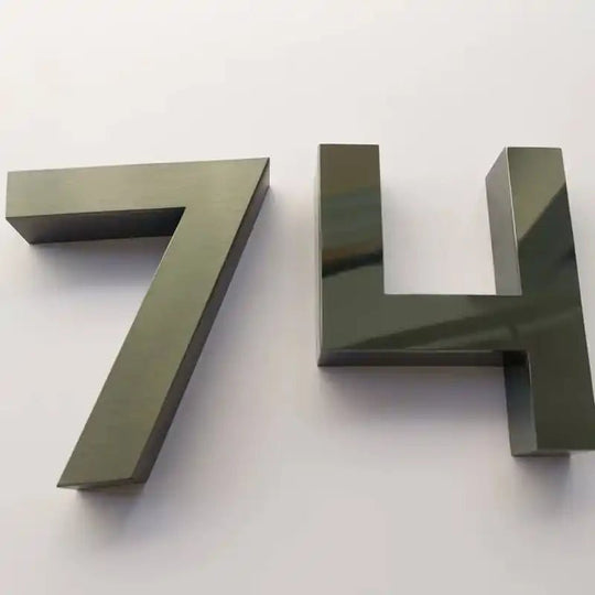 custom metal address signs