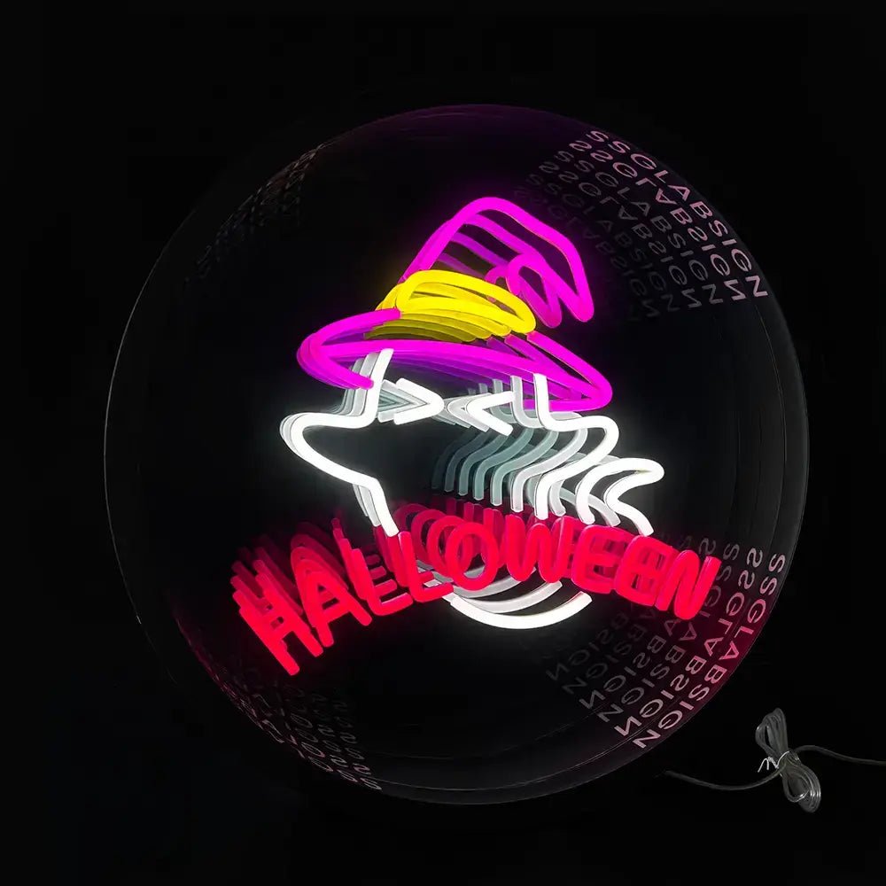 Infinity mirror light box sign for parties and celebrations