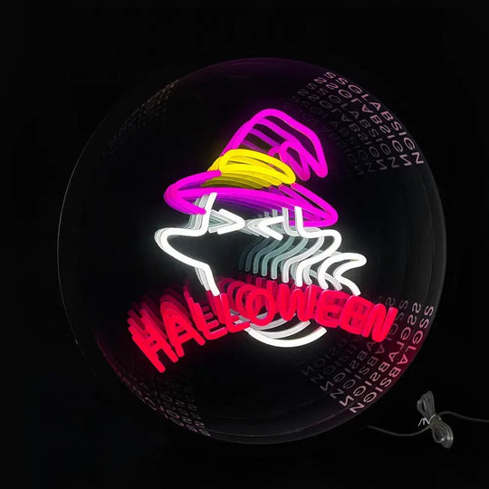 Infinity mirror light box sign for parties and celebrations