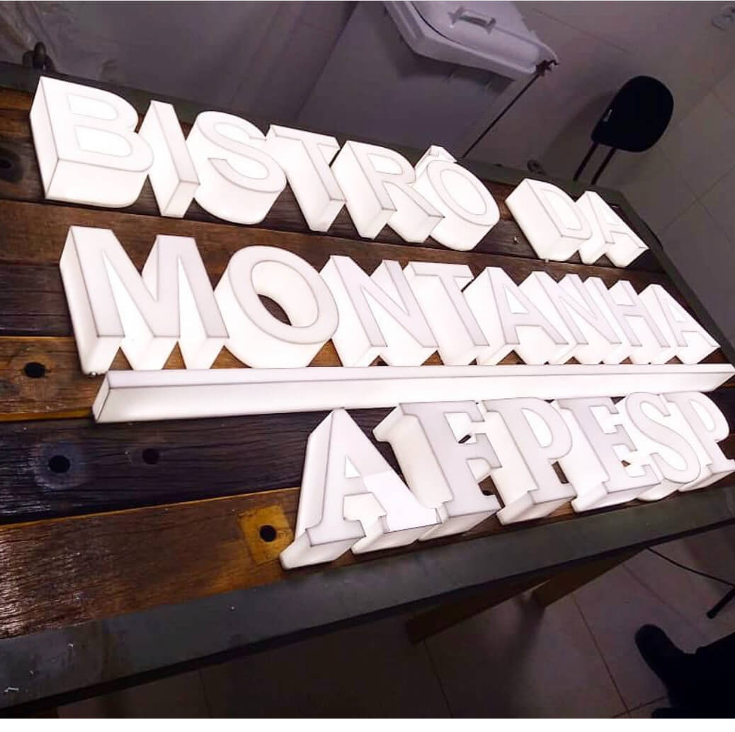 LED backlit acrylic letters for offices