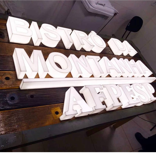 LED backlit acrylic letters for offices