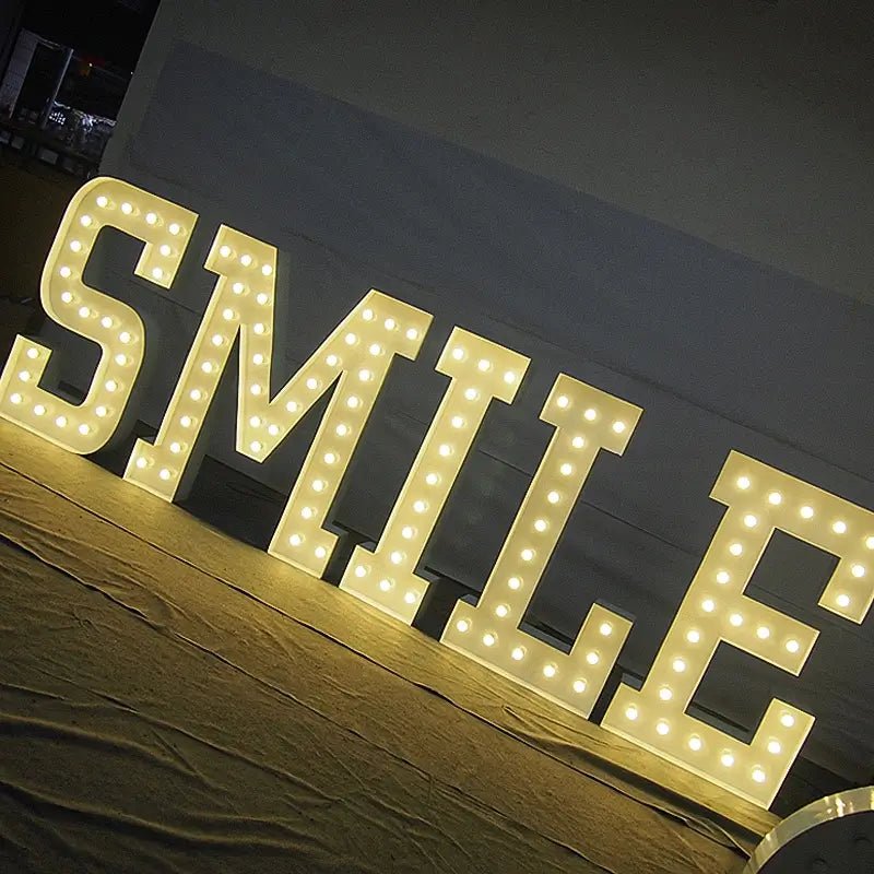 LED light up letters for bedroom name sign decor