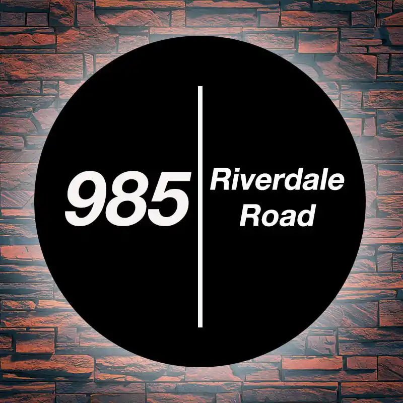 magnetic address signs Custom Illuminated Address Signs | Backlit & Solar House numbers backlit led numbers