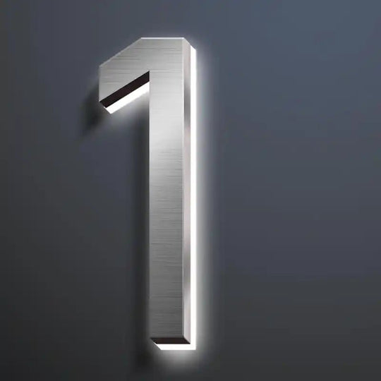 Elegant house number sign
