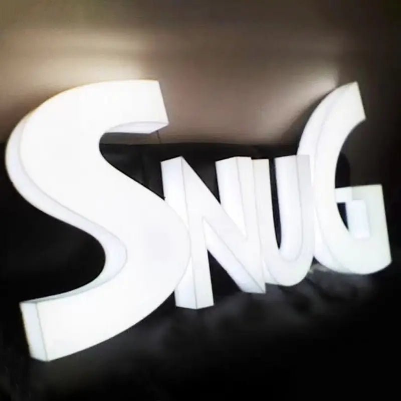 Long-lasting full lit acrylic business signs