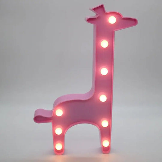 Mini marquee letters for tabletop name card displays