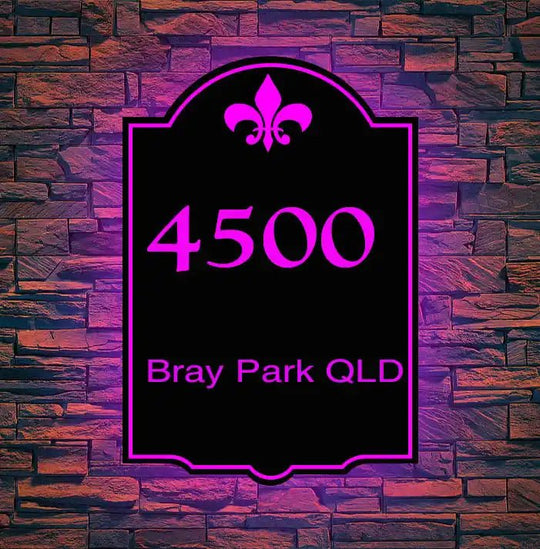 light up house number signs lighted house numbers can be built for 12-volt