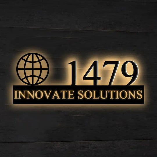Personalized Engraved Lighted Door Plates for Corporate Offices