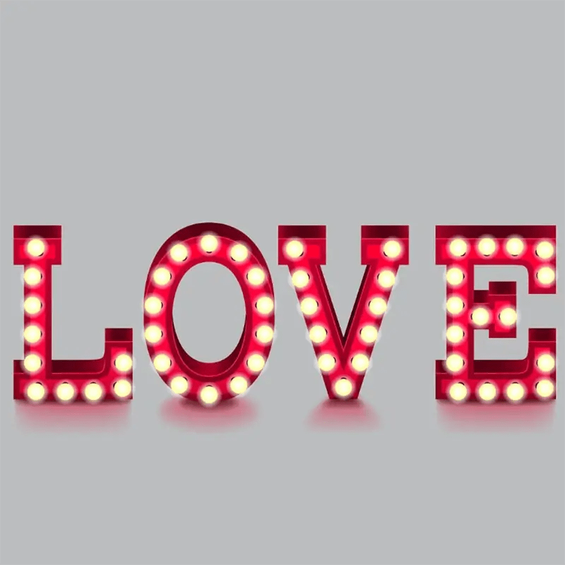 Personalized wedding marquee letters for photo backdrop