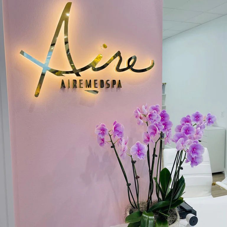 Premium backlit reception signs for corporate and medical offices