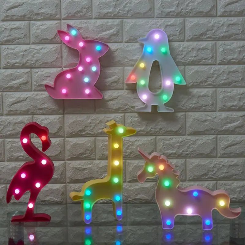 Retro marquee letters for carnival-themed party decor