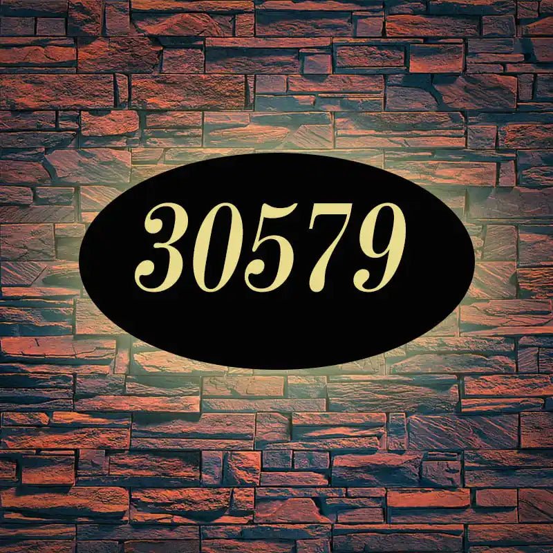 solar address lights Illuminated Address Plaque led light box plaque