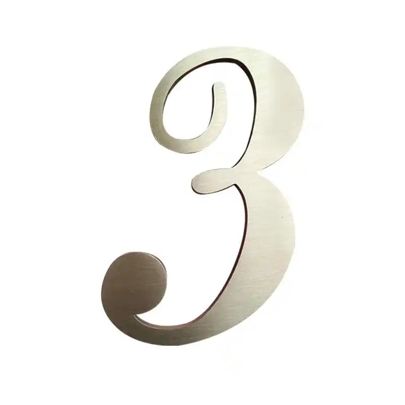 modern house numbers black